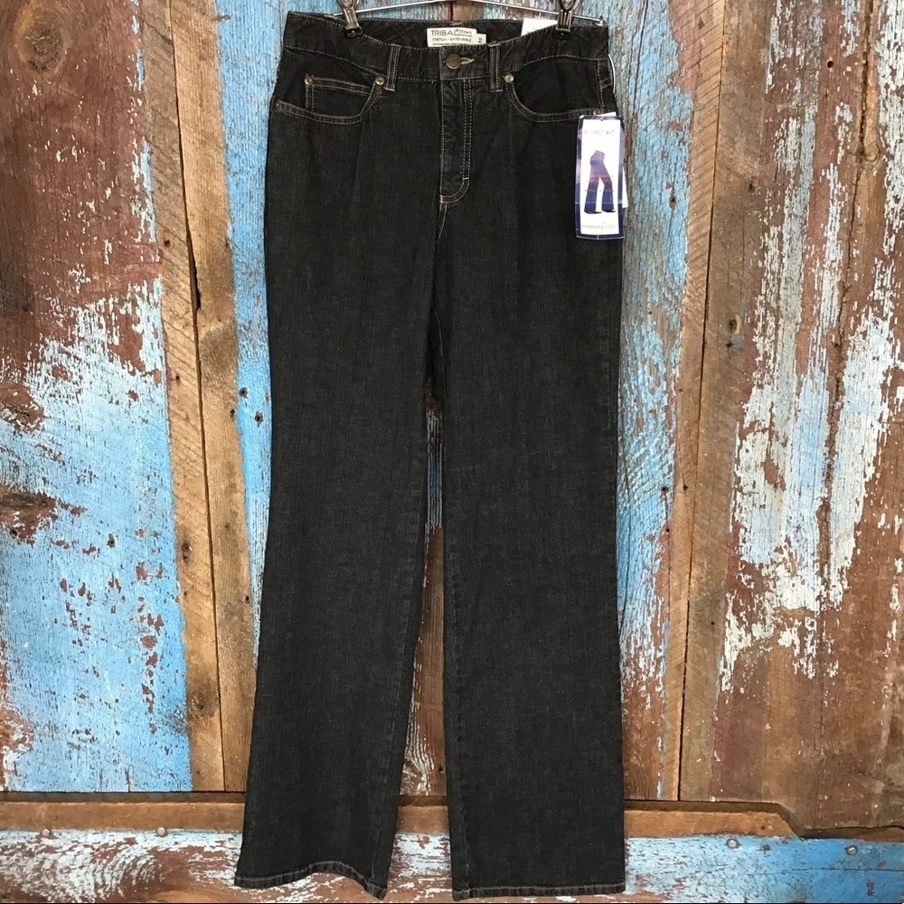 Tribal Stretch Boot Cut Dark Blue Jeans Size 2